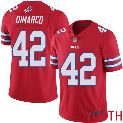 Youth Buffalo Bills #42 Patrick DiMarco Limited Red Rush Vapor Untouchable NFL Jersey
